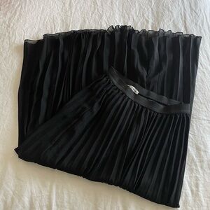 WD.NY Black Pleated Skirt